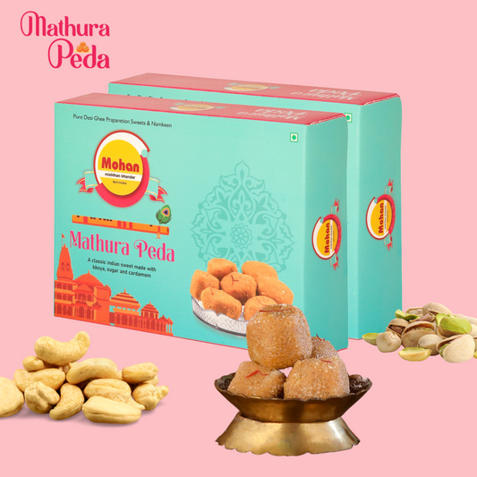Authentic Mathura Peda Pack of 2 (900gms)