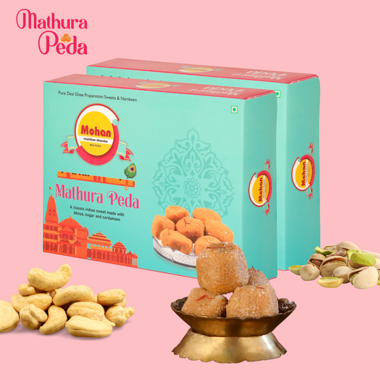 Authentic Mathura Peda Pack of 2 (1kg)